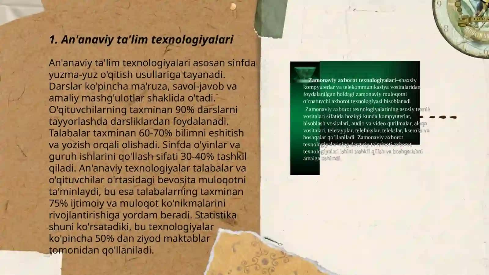 Ta'lim texnologiyalarining shakllari 3