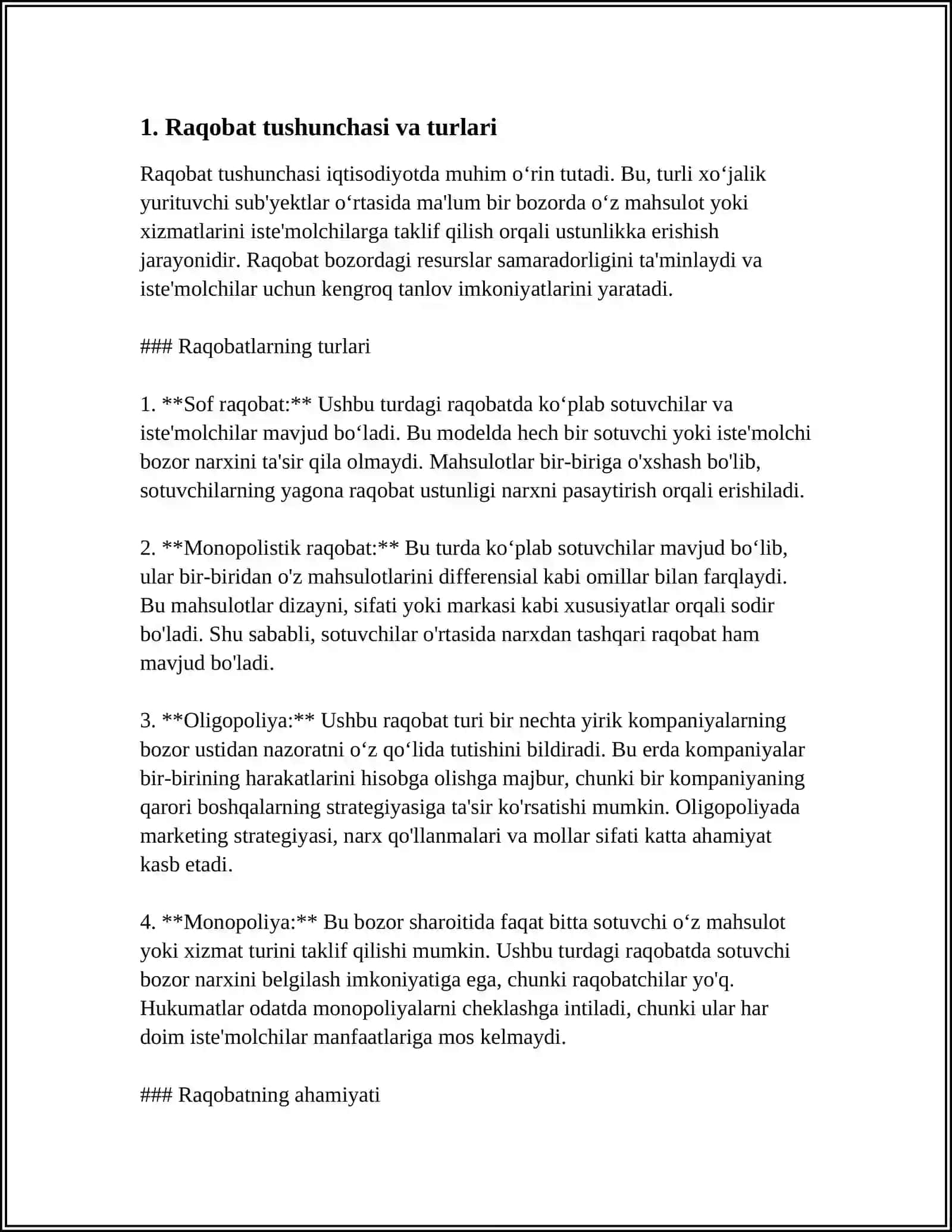 RAQOBAT VA NARXNING SHAKLLANISHI 3