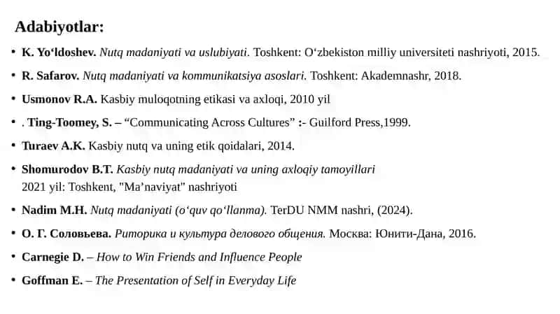 Madaniyatlararo muloqotda nutq madaniyati 3