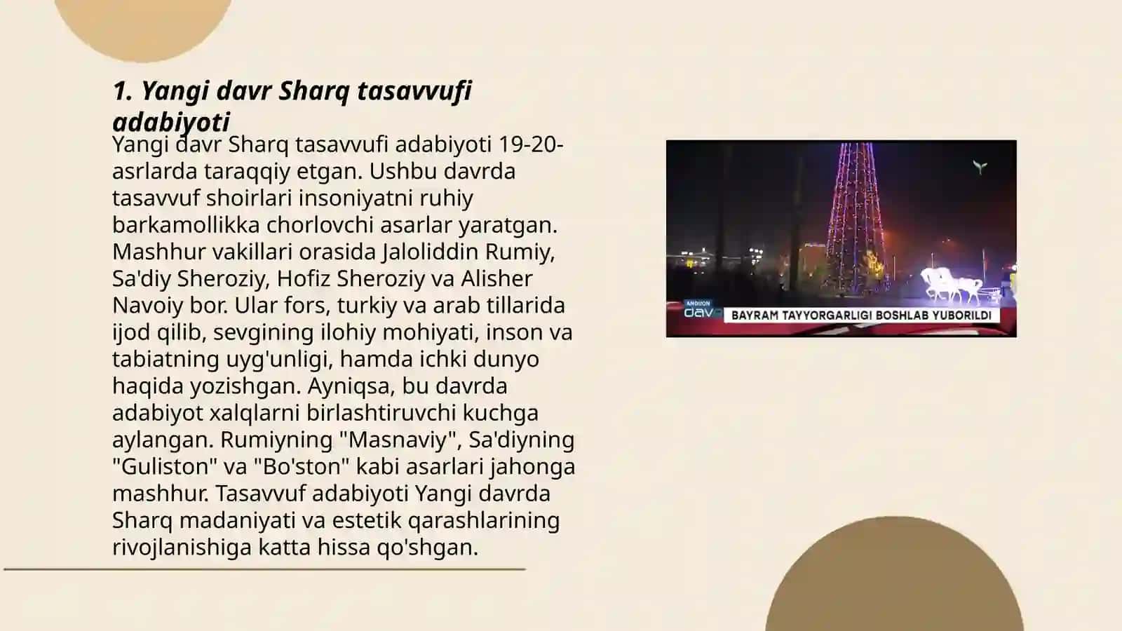 Yangi davr Sharq tasavvufi 3