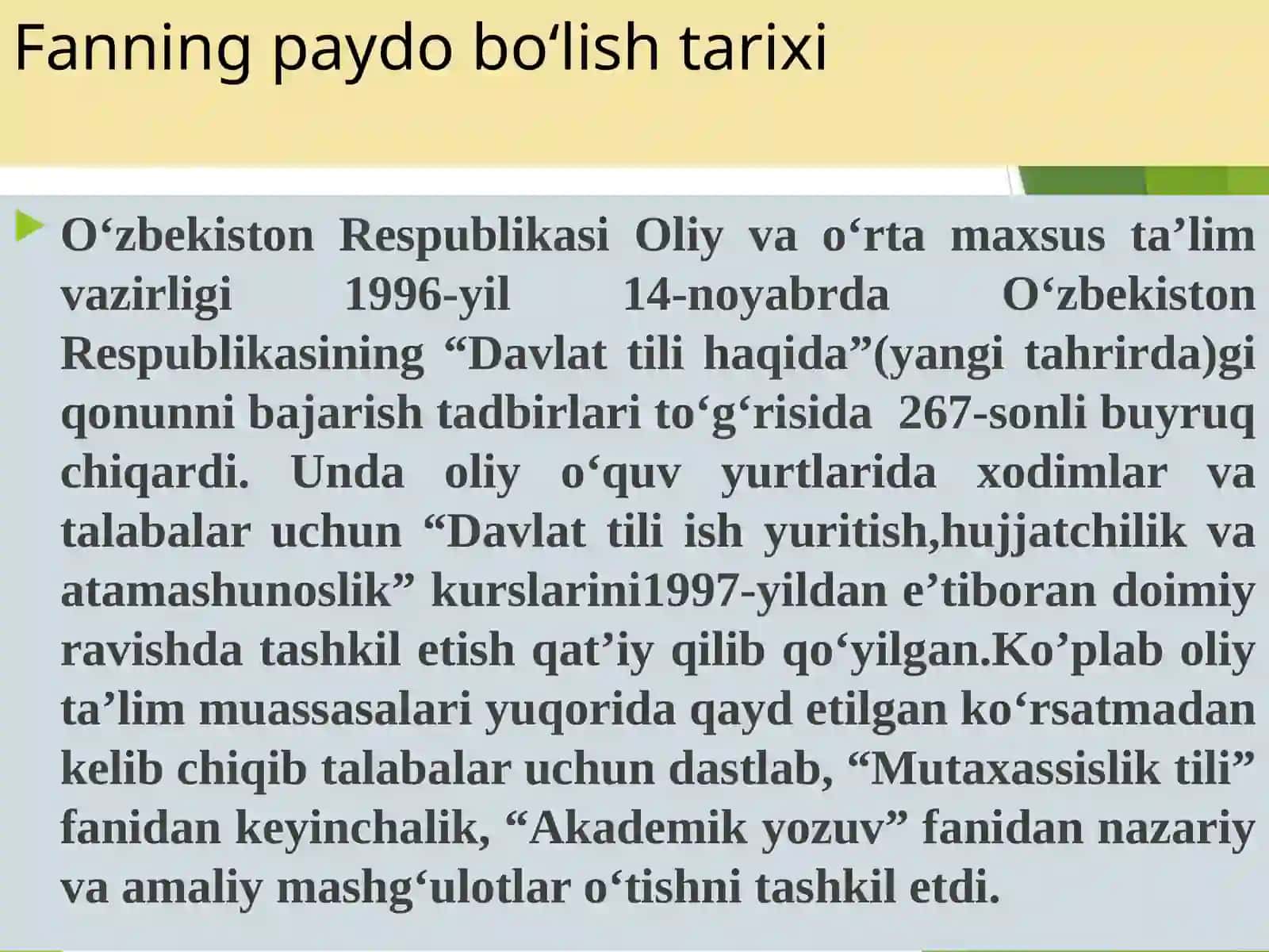Akademik yozuv kursi 3