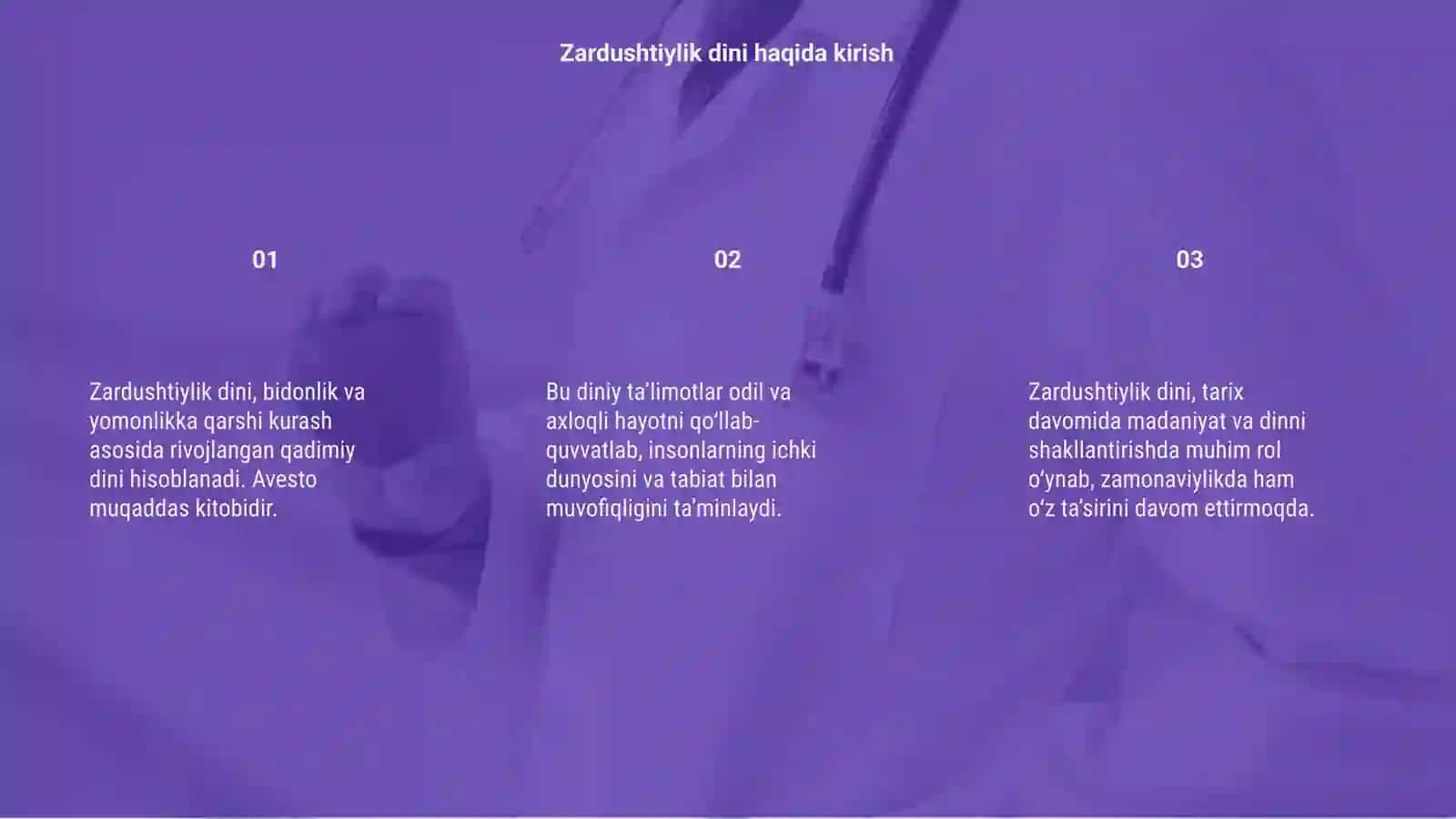 Zardushtiylik dini va Avesto 3