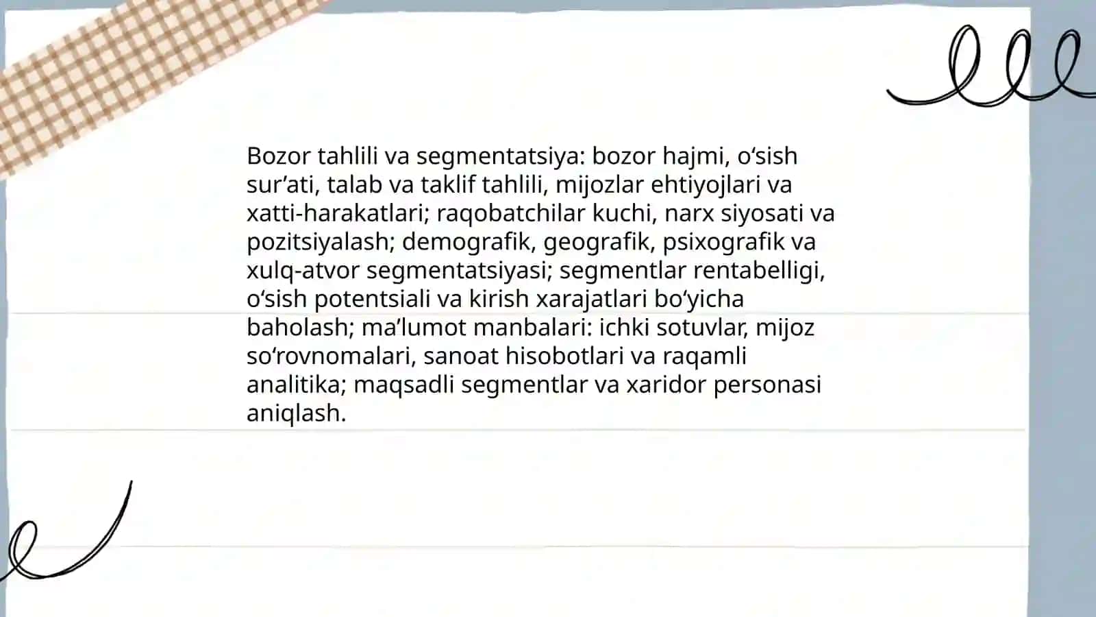 Bozor tahlili va segmentatsiya 3