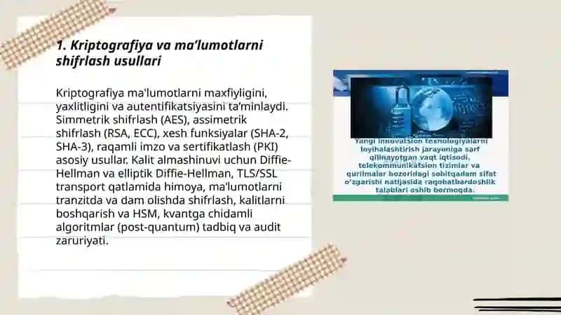 Raqamli iqtisodiyotda axborot xavfsizligini ta’minlashning zamonaviy usullari va vositalari 3
