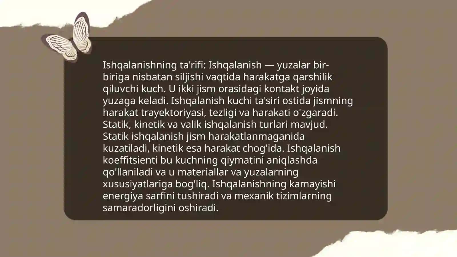 Ishqalanish va inersiya kuchlari 3