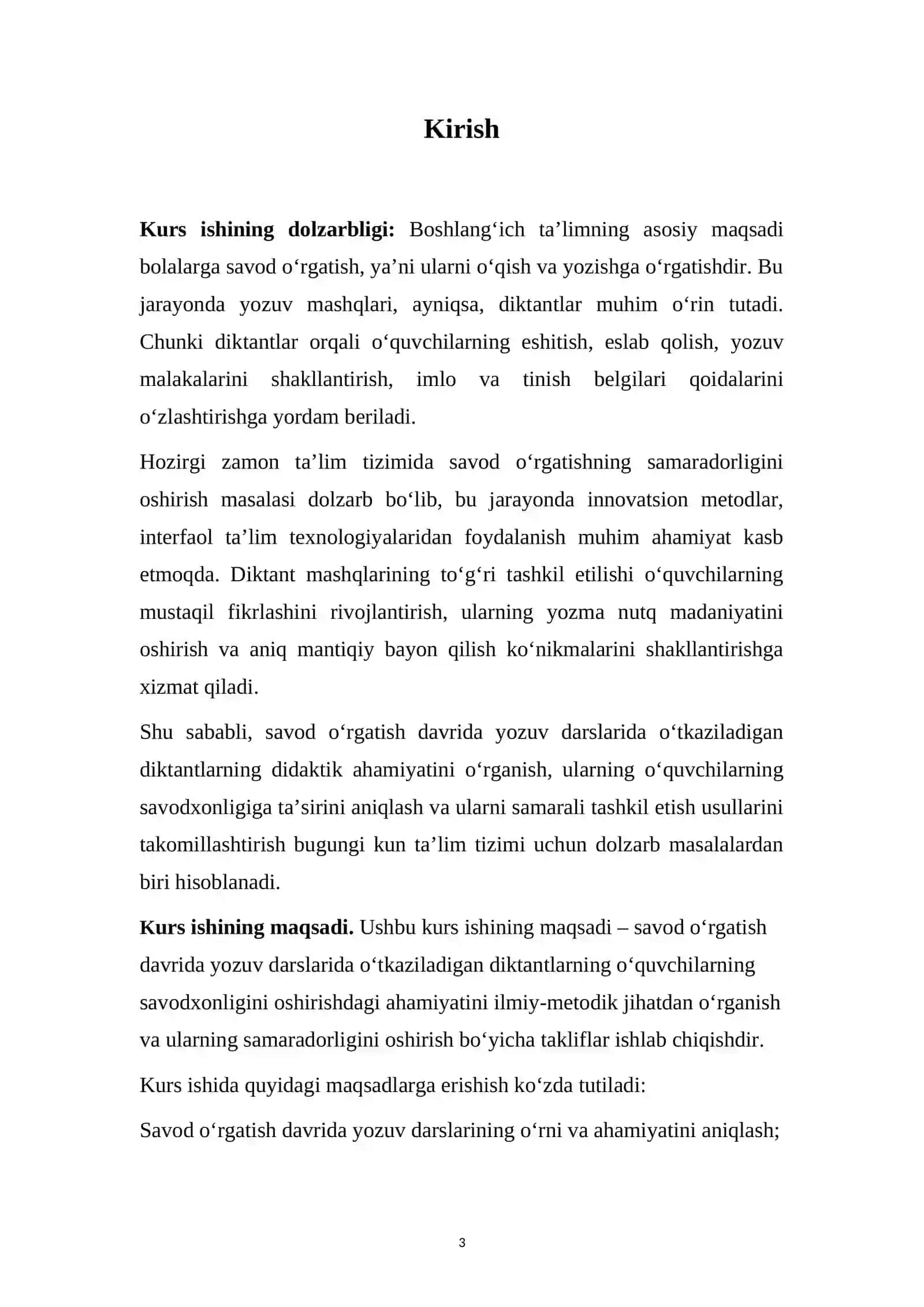 Diktantlar uchun savod o'rgatish metodikasi 3