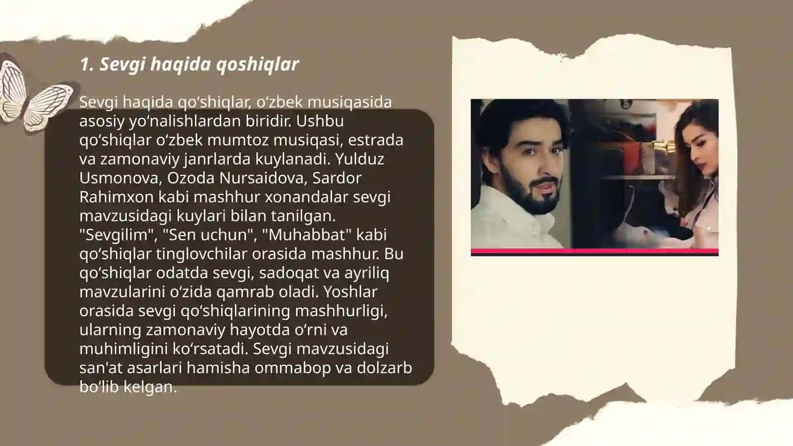 Sevgi haqida qoshiqlar 3