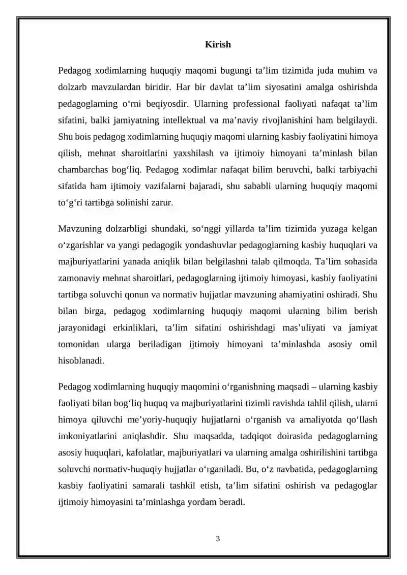 Pedagog xodimlarning huquqiy maqomi 3