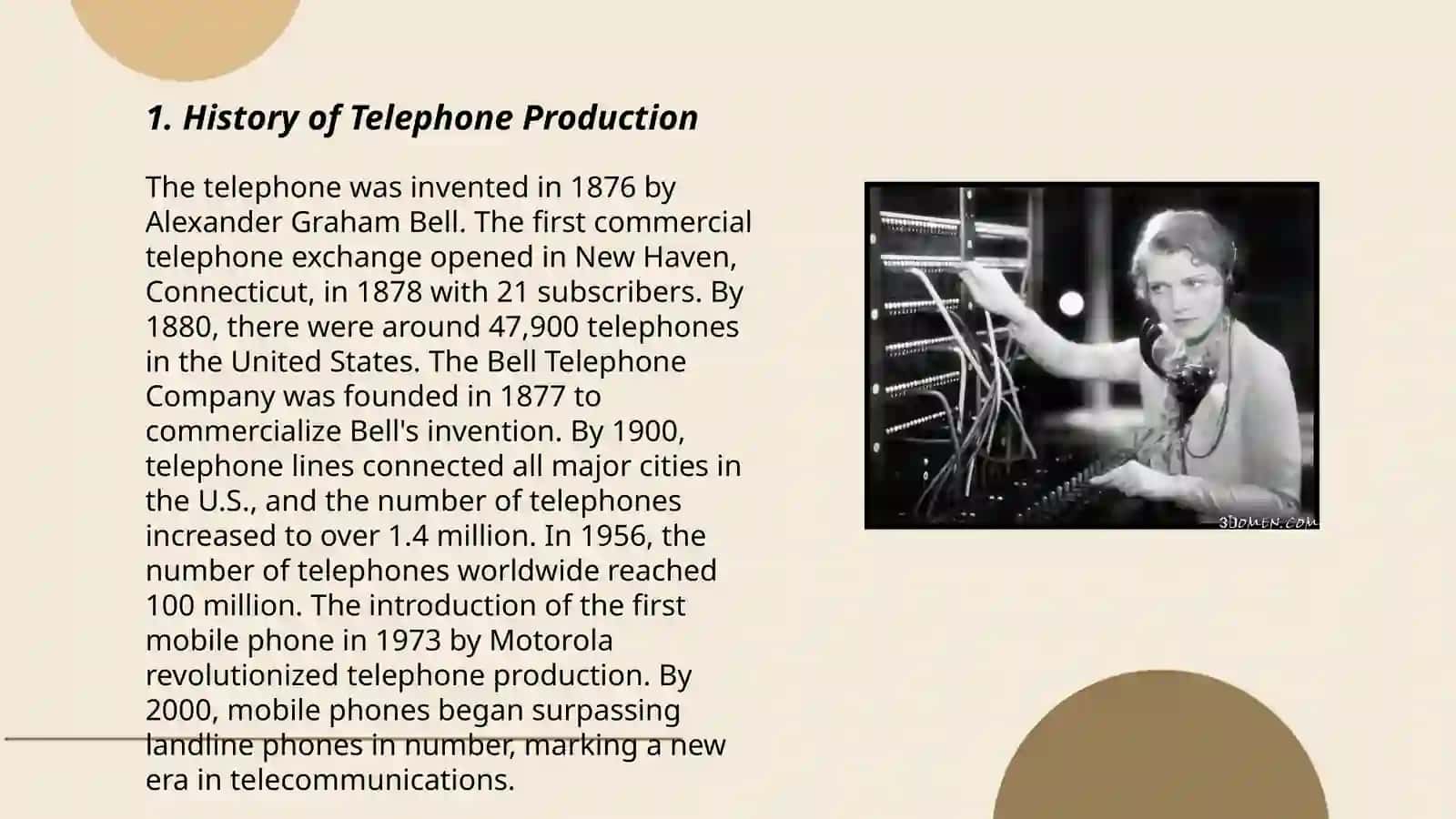History of Telephone Production 3