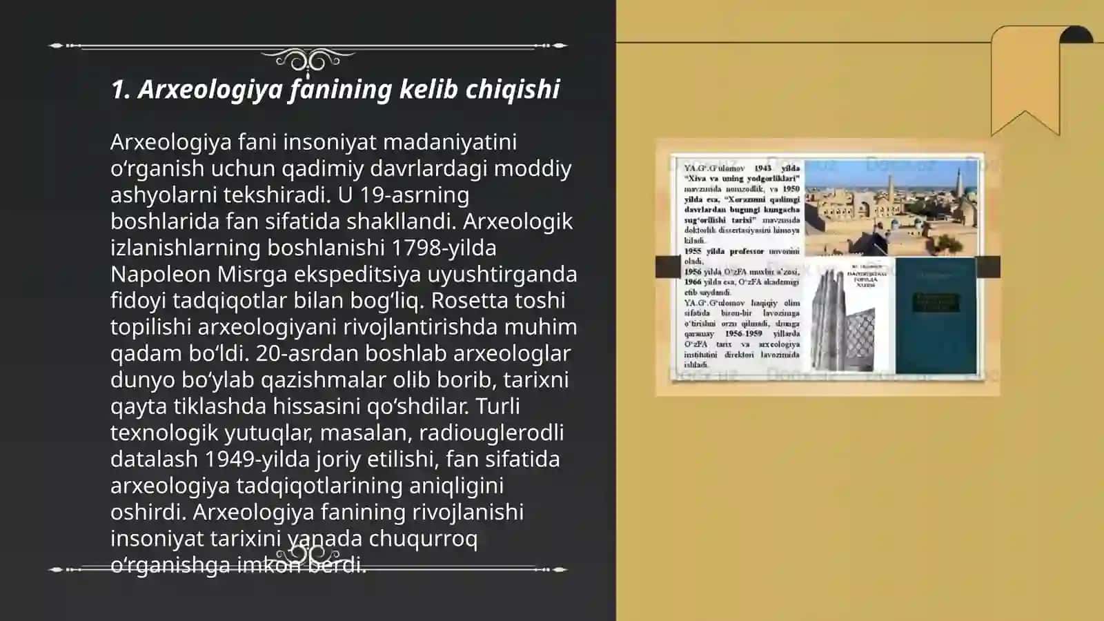 Arxeologiya fanining shakllanishi va rivojlanishi 3