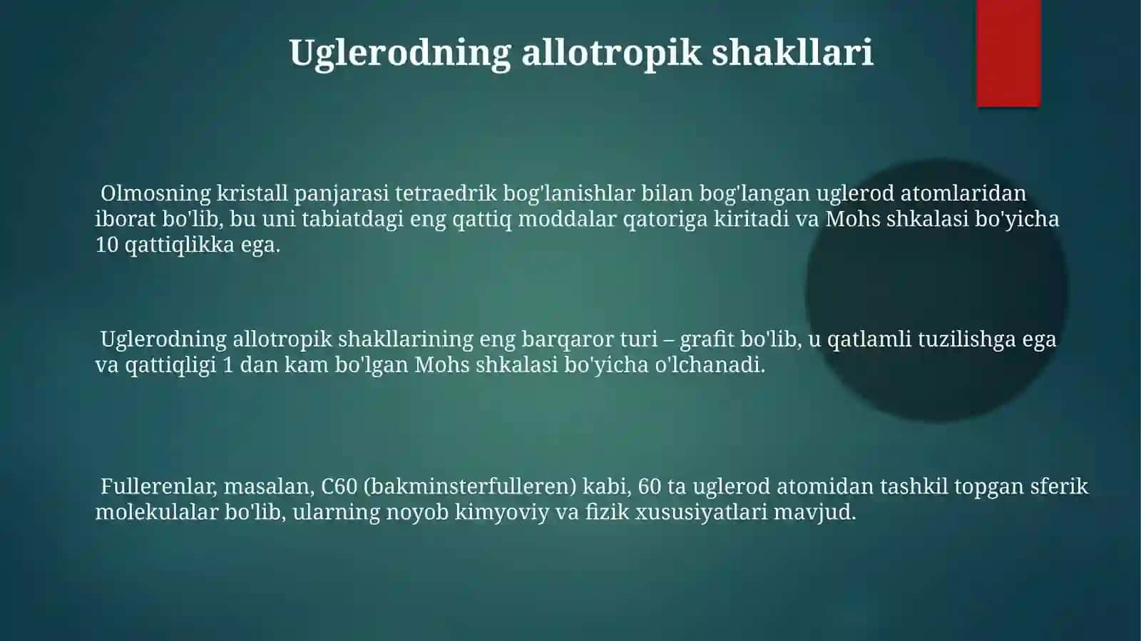 Uglerod allatropiyasi 3