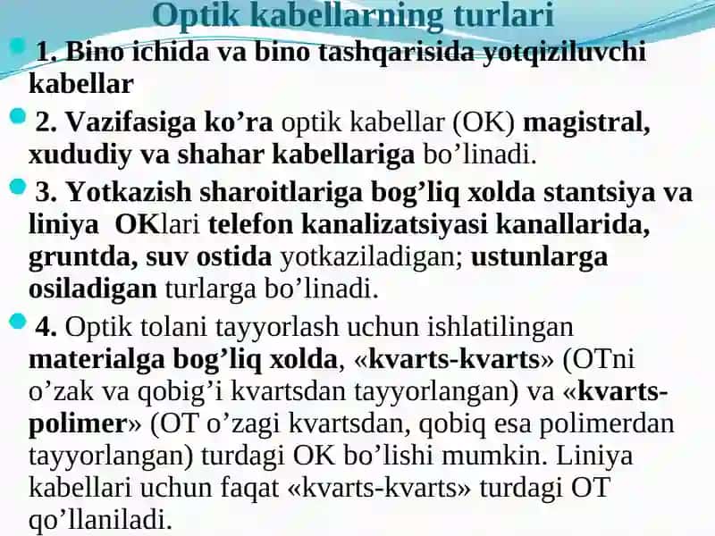 Optik kabellar 3