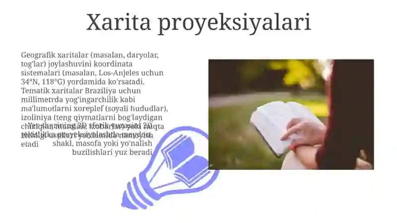 Umumgeografik va mavzuli maxsus karitalarni elementlarini oʻrganish 3