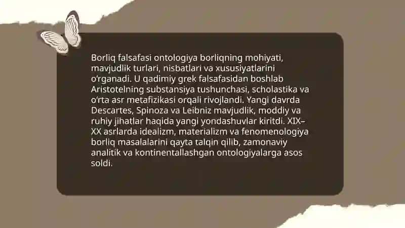 Borliq falsafasi 3