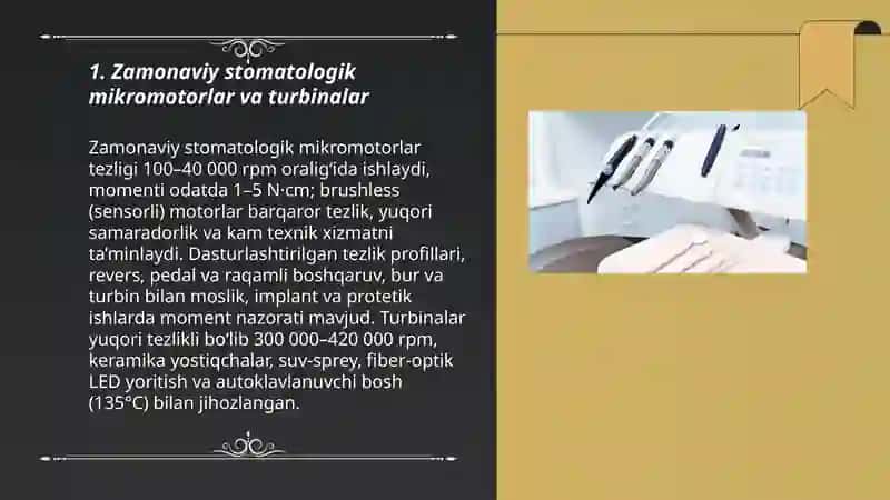 Zamonaviy stomatalogik asbob uskunalar 3