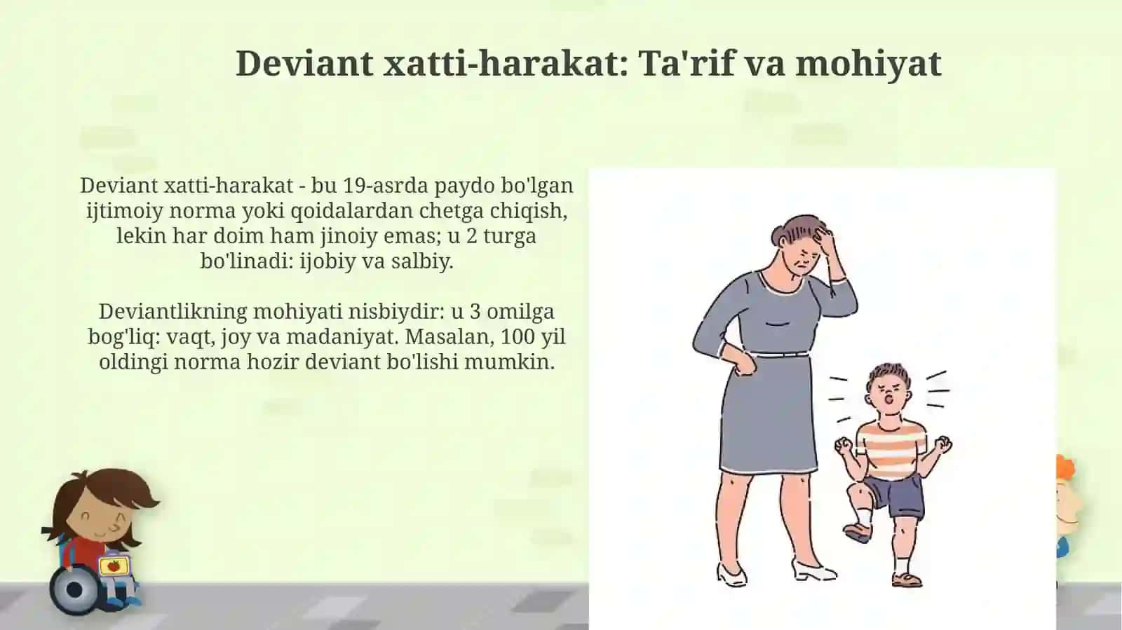 Deviant xulq-atvor tushunchasi 3