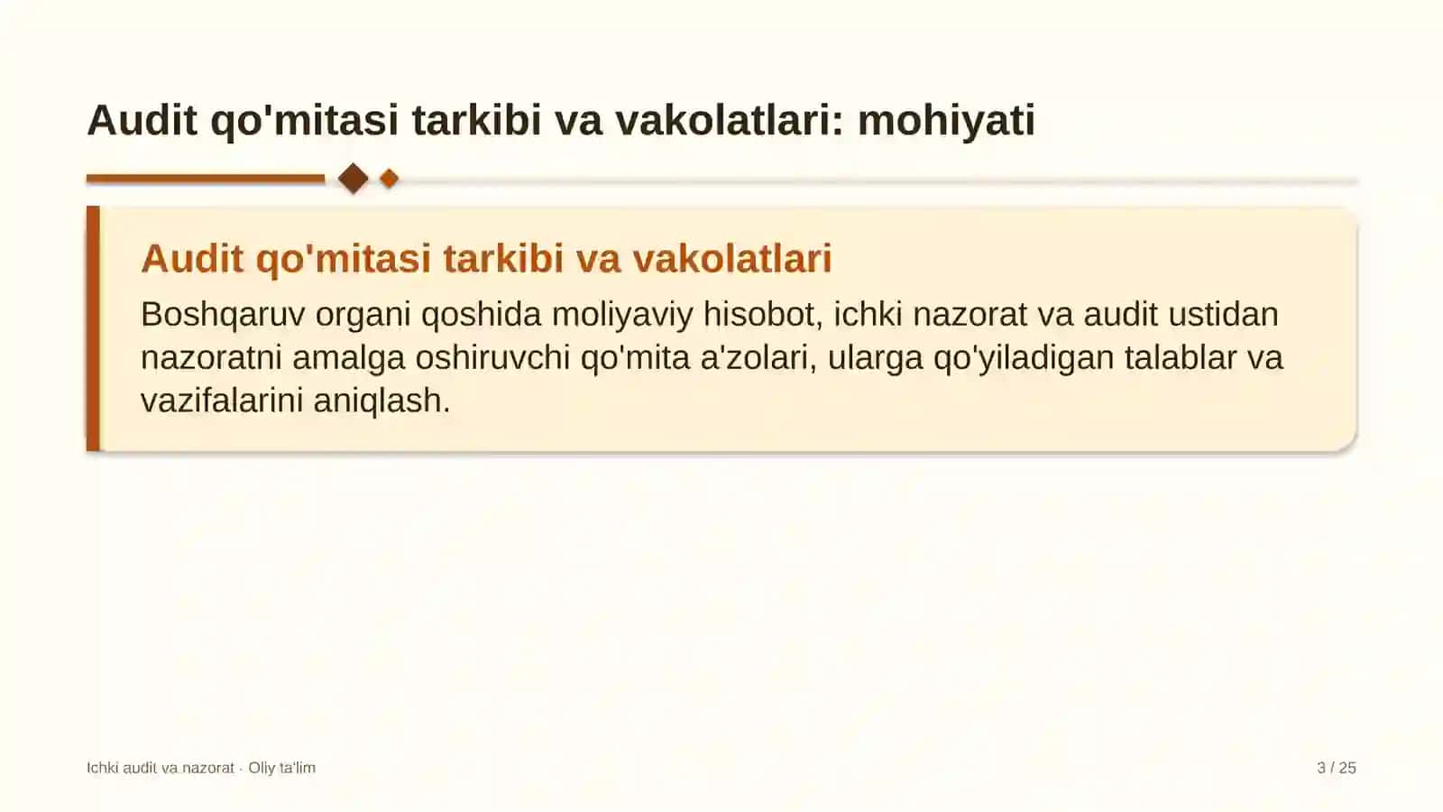 Kriptoaktivlar bozorida audit qo'mitasi tarkibi va vakolatlarini belgilash 3
