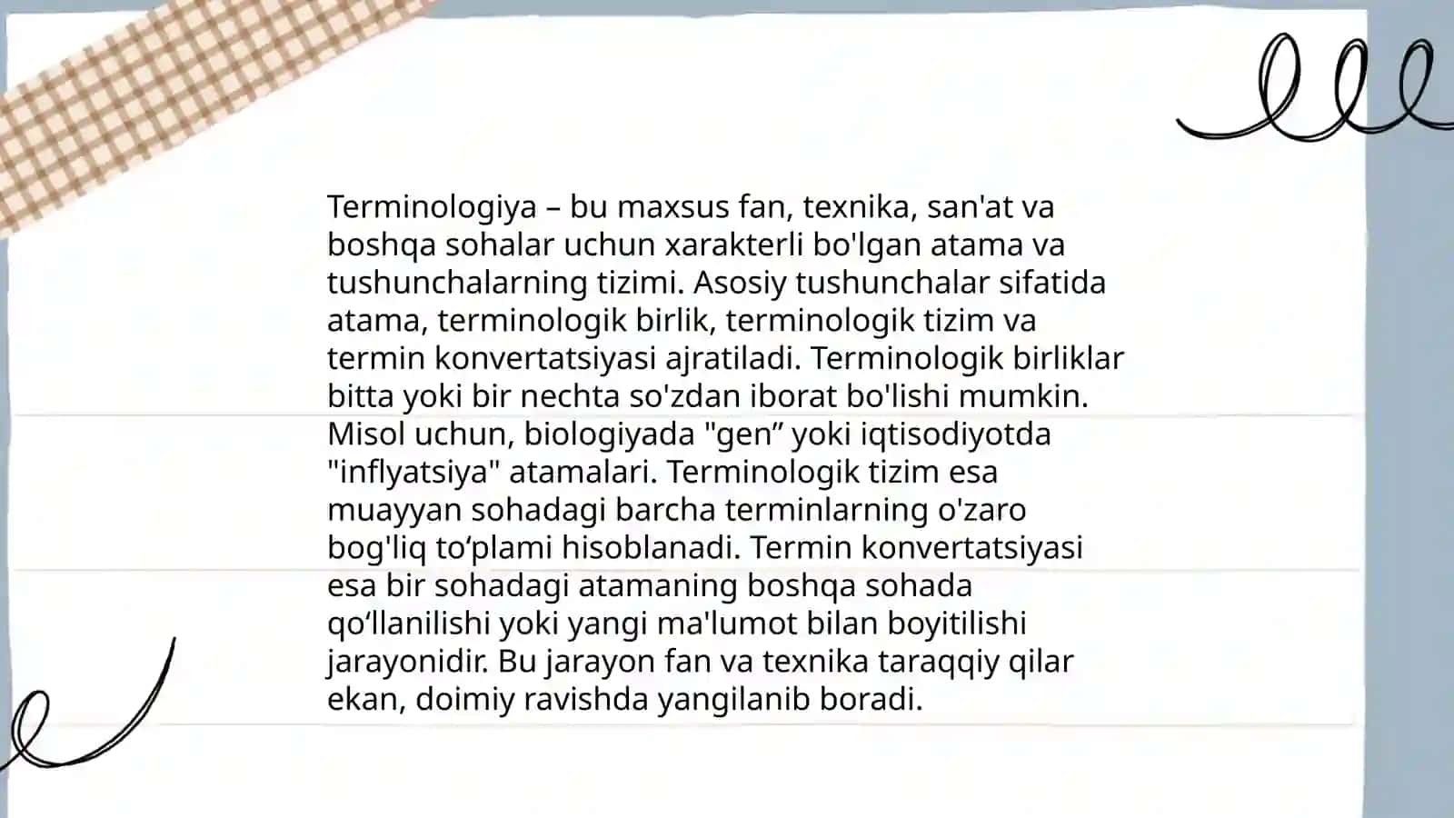 Terminalogiyaning leksik-genetik tavsifi 3