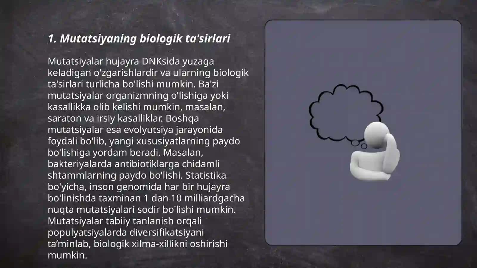 Mutatsiya Zararlimi 3