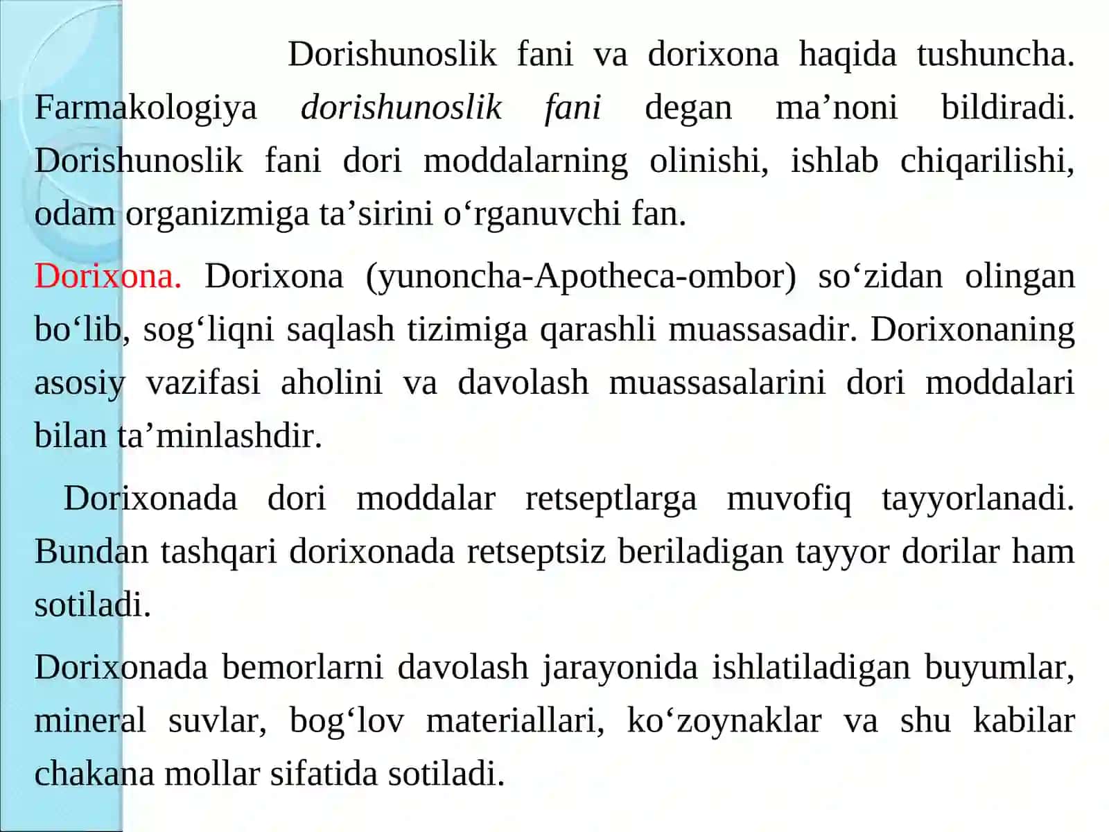 Dorishunoslik 3