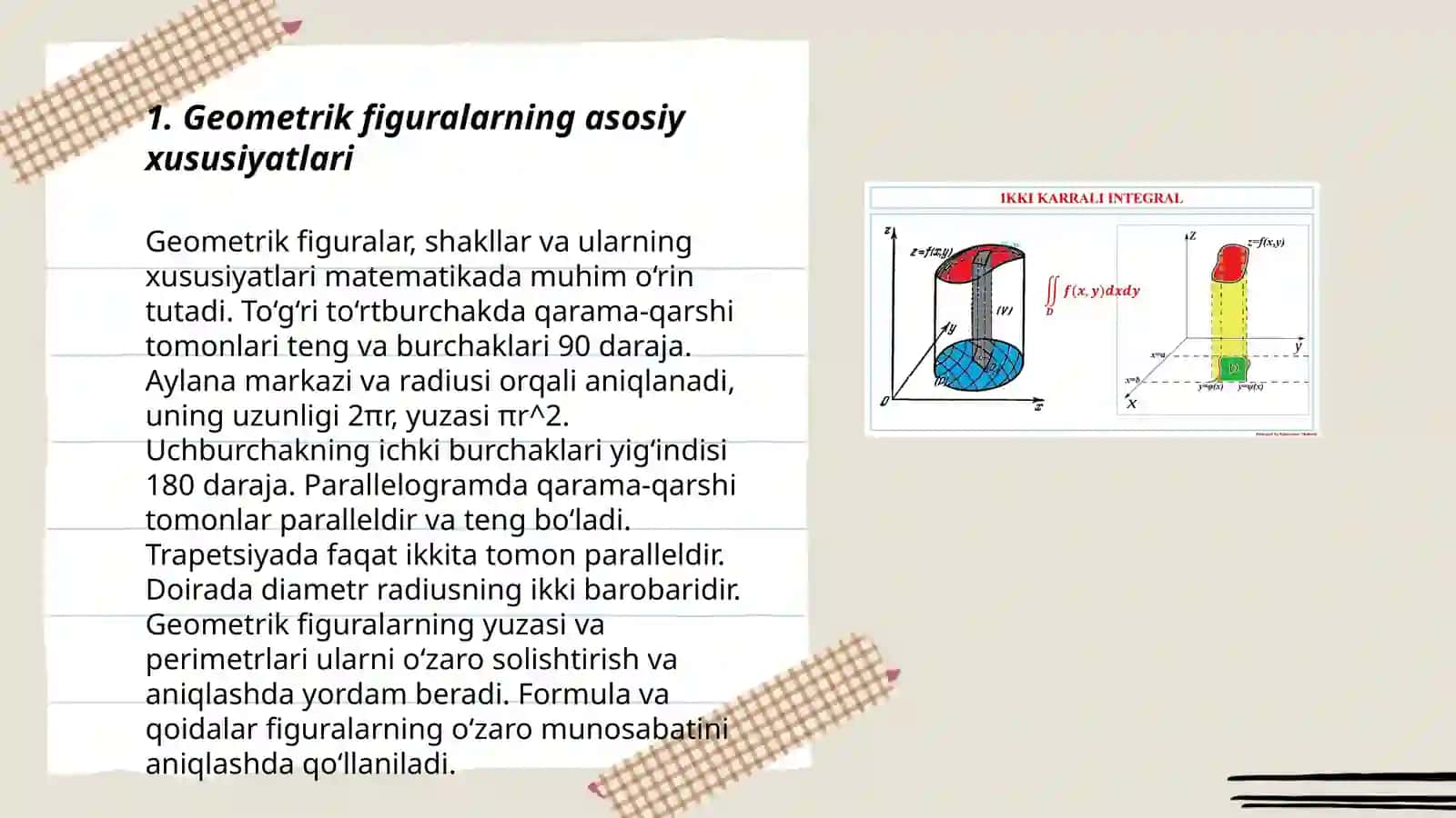 Geometrik figuralar va ularning xossalari 3