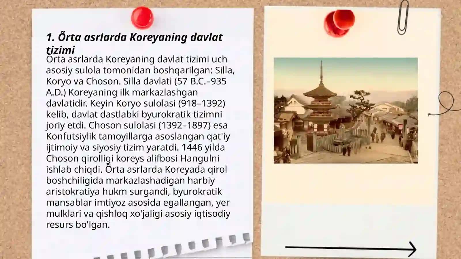 Õrta asrlarda Koreya va Yaponiya 3