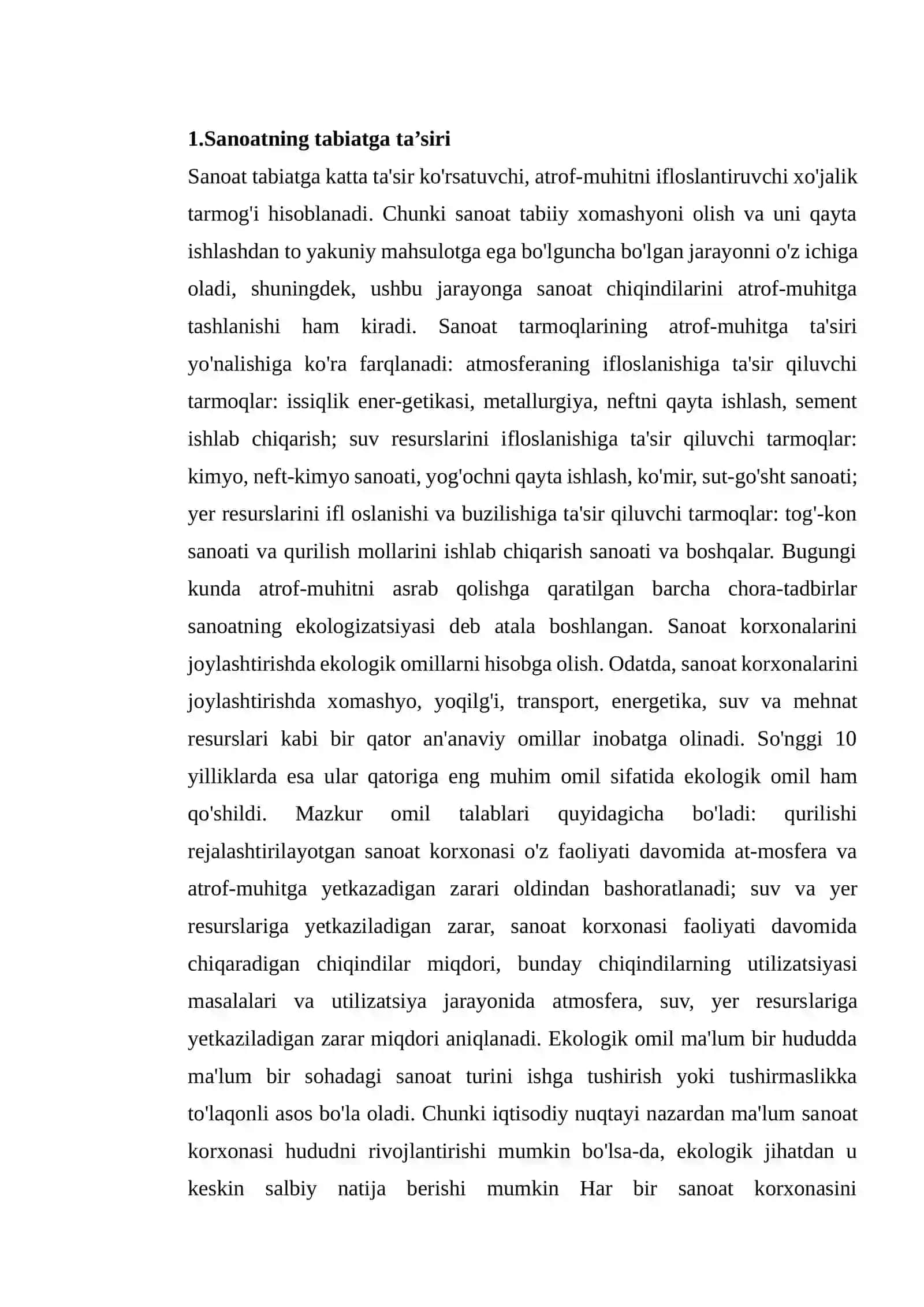Sanoatning ekologiyaga ta’siri 3