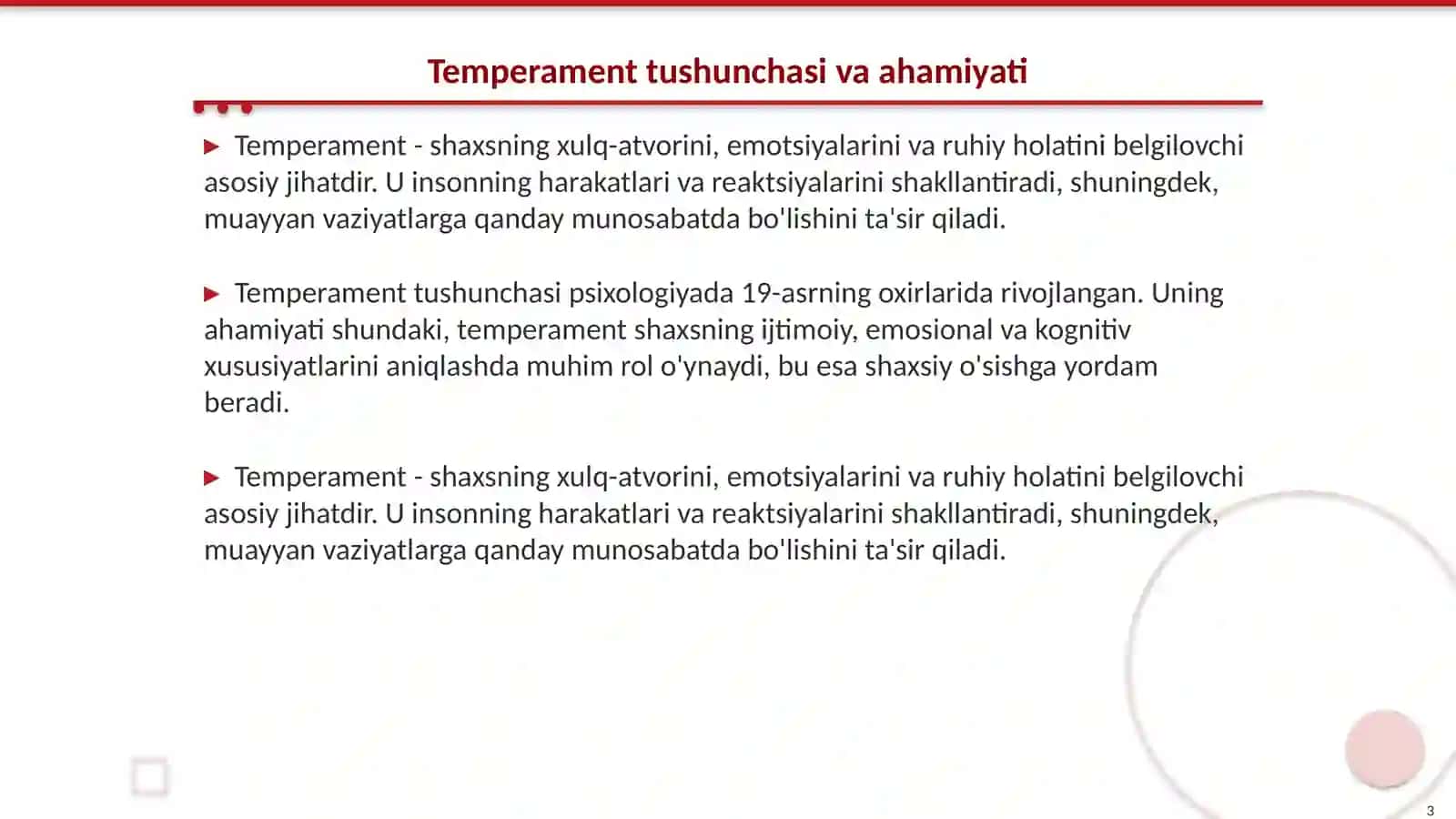 Temperament shaxs tuzulmasi sifatida 3