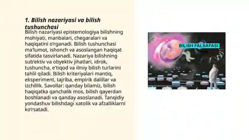 Bilish falsafasi 3