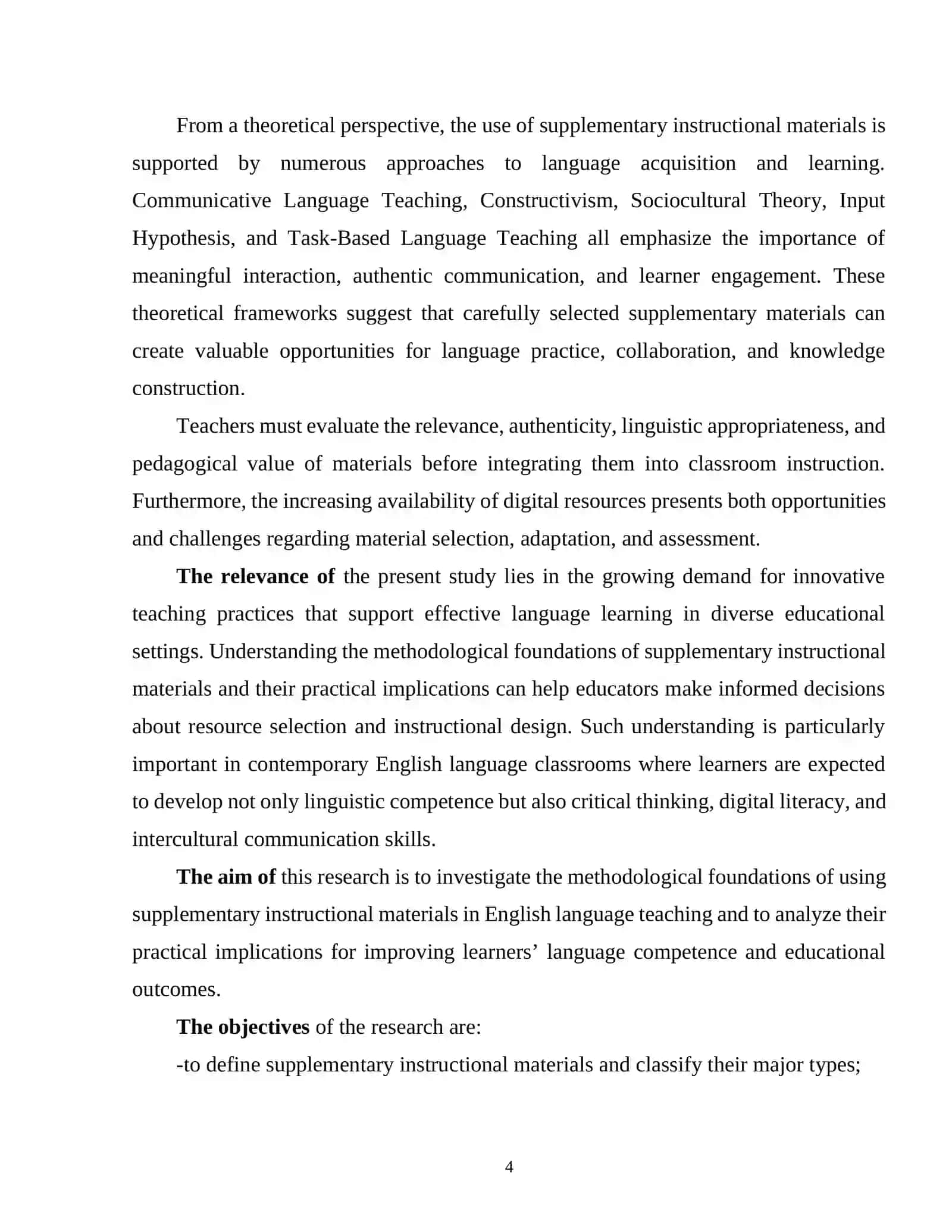 METHODOLOGICAL FOUNDATIONS OF USING SUPPLEMENTARY INSTRUCTIONAL MATERIALS IN ENGLISH LANGUAGE TEACHING 3