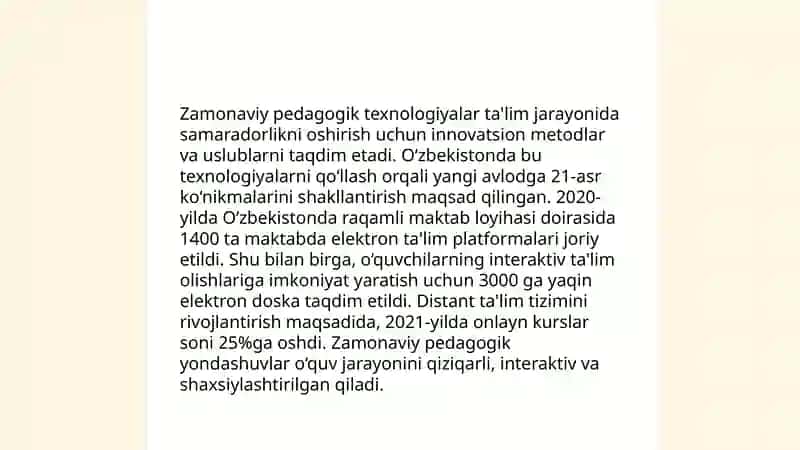 Taʼlim jarayonida pedagogik texnologiyaning elementlari 3