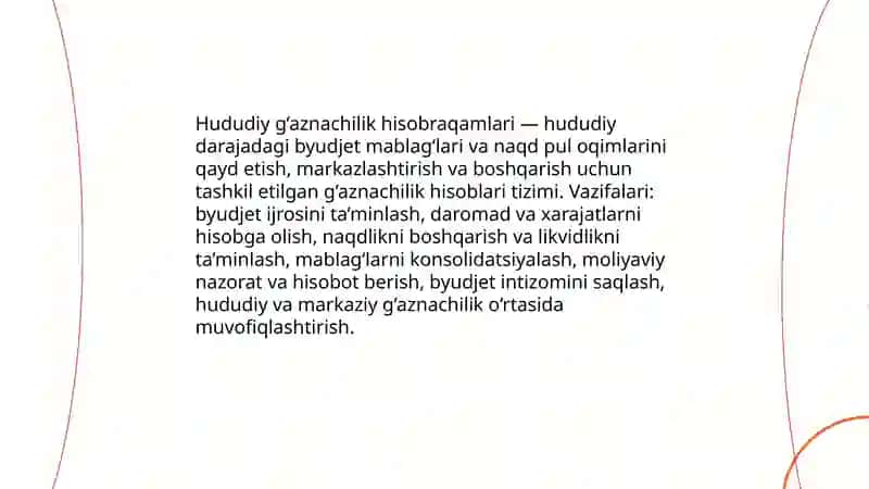 Hududiy g’aznachilik hisobraqamlari 3