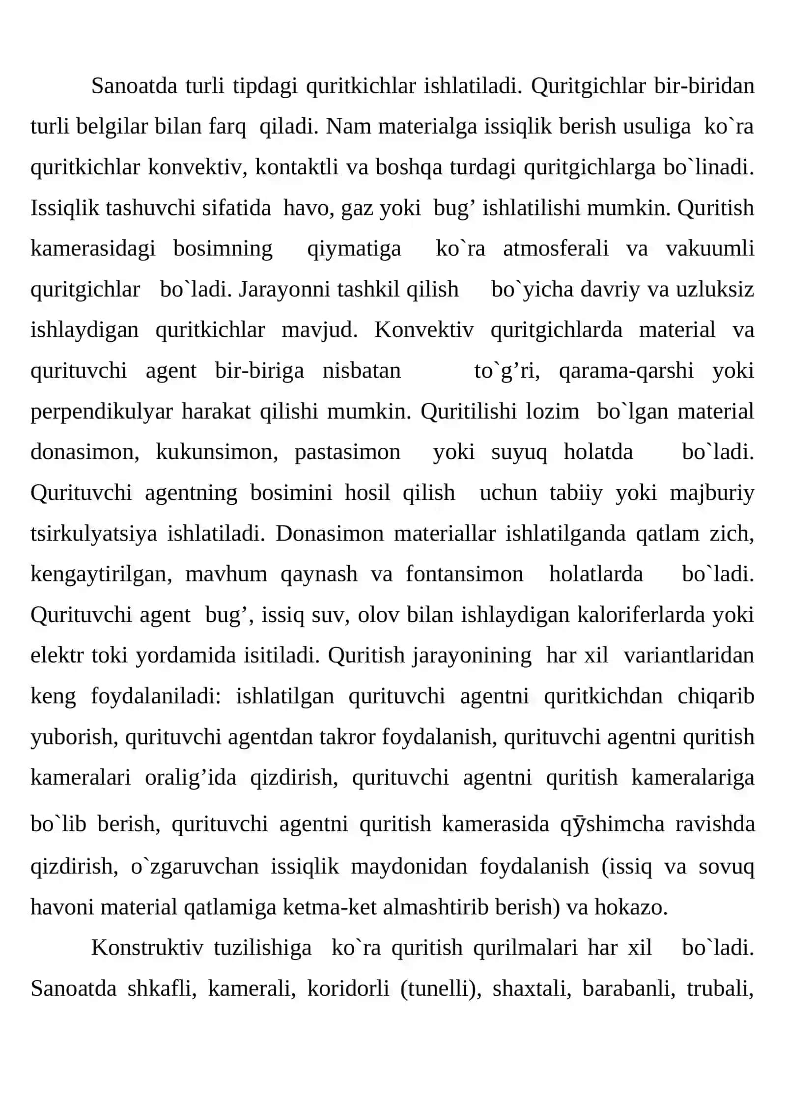 Barabanli quritgichni issiqlik-texnik hisoblash 3