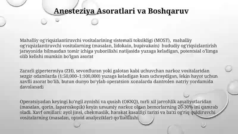 Mahalliy og'riqsizlantiruvchi vositalar 3