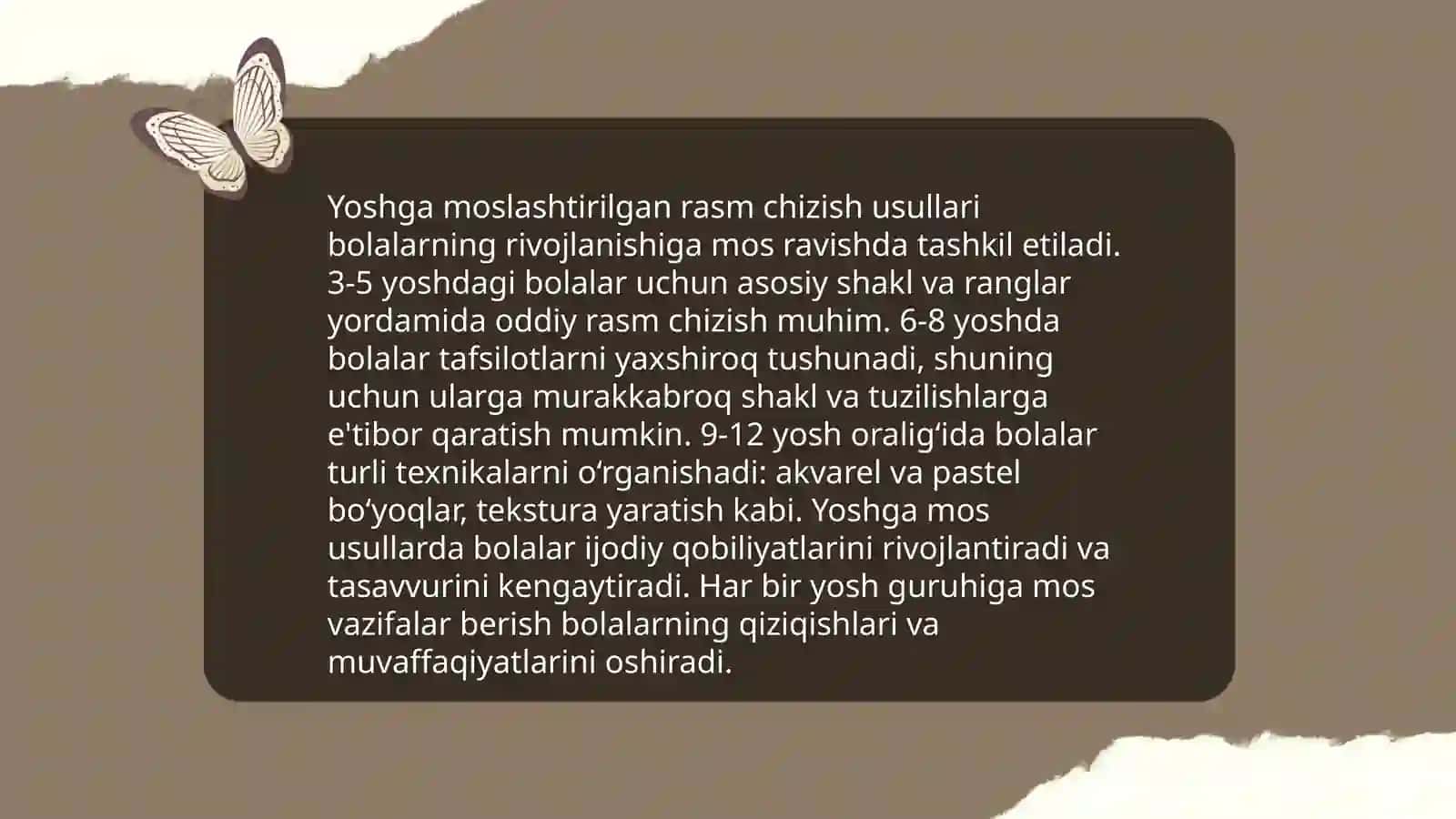 Turli yoshdagi bolalar guruhida rasim chizishga o'rgatish metodlari 3