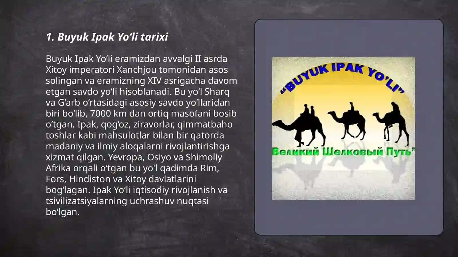 Buyuk Ipak Yo‘li 3
