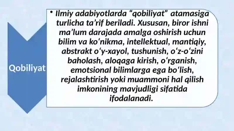 Qobiliyat va iqtidor 3