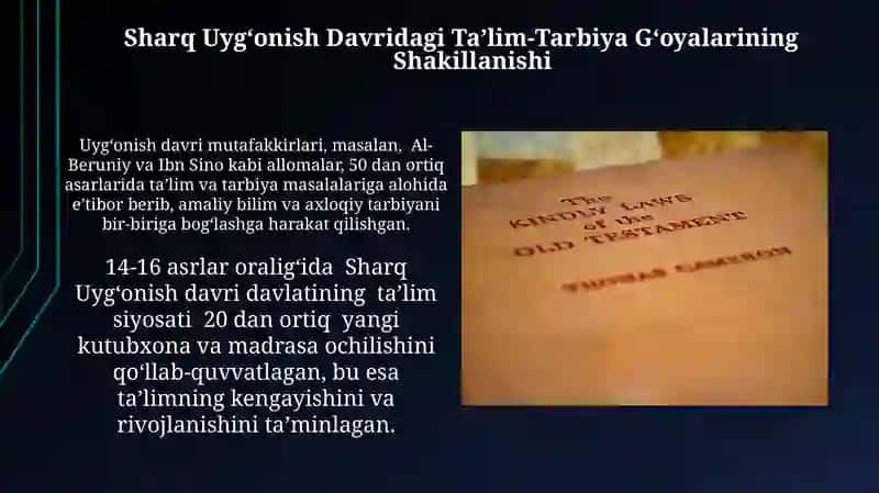 Sharq Uygʻonish Davridagi Ta’lim-Tarbiya Gʻoyalarining Shakillanishi 3