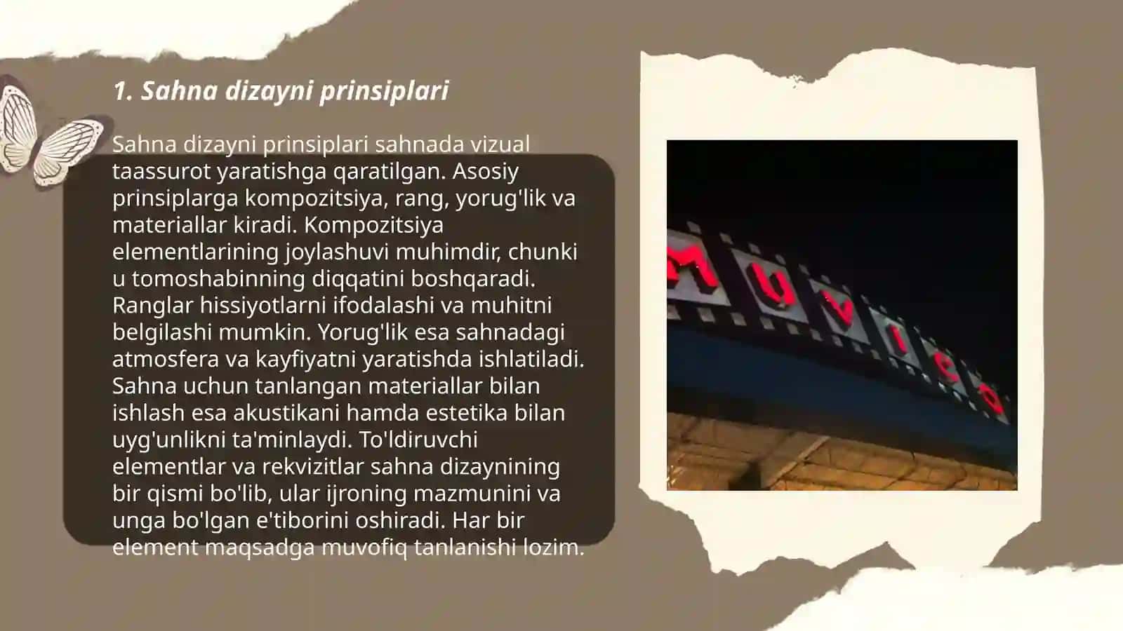 Sahna dizayni prinsiplari 3