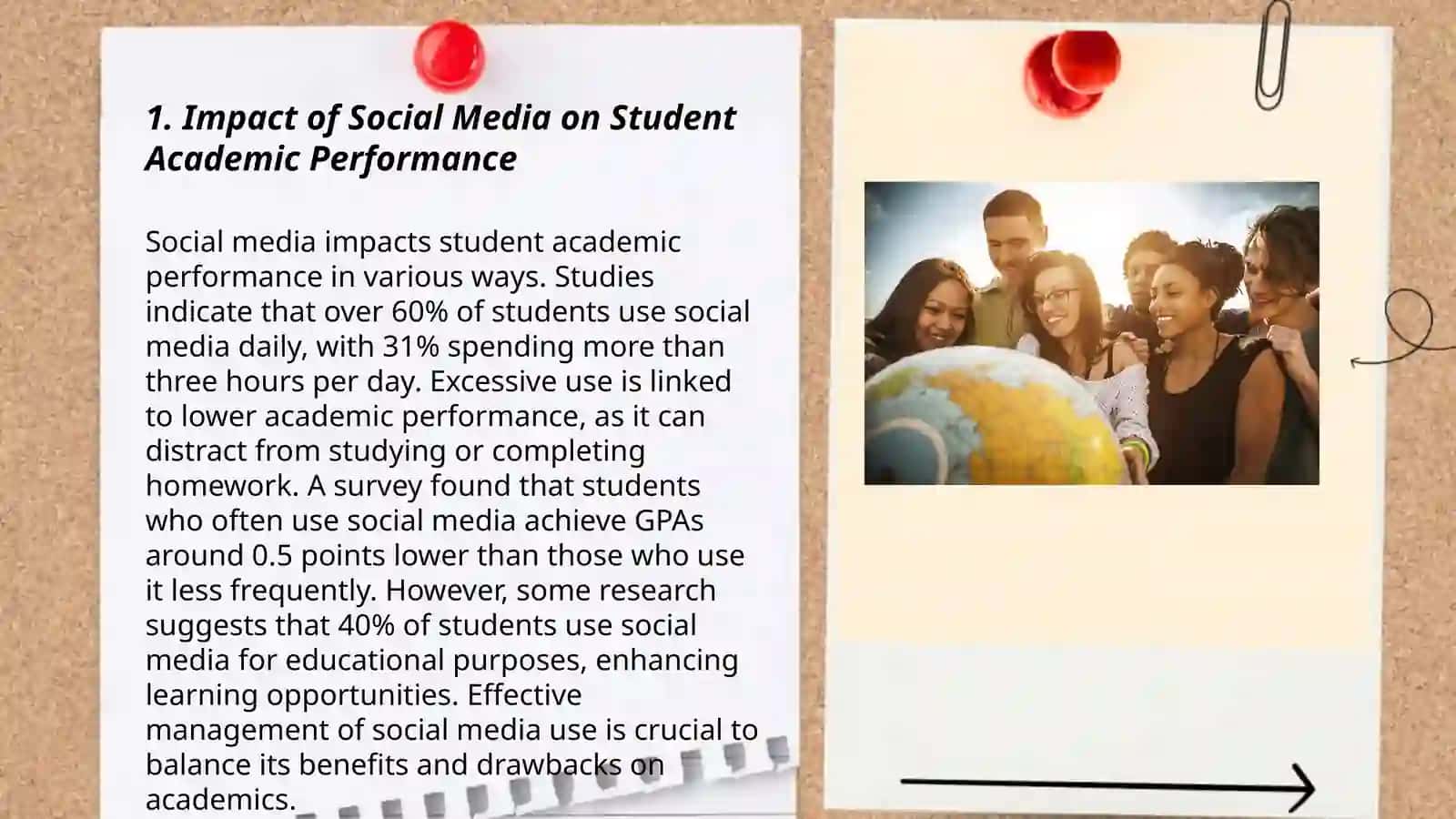 The influence of social media on students 3