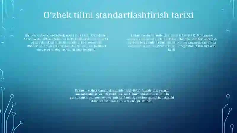 O'Zbek Tili Meyorlari 3