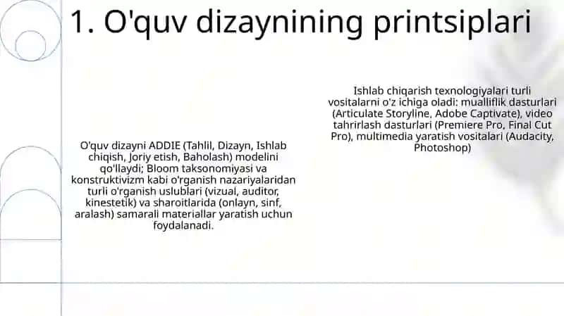 O'quv dizayni 3