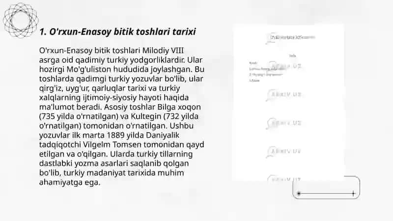 O'rxun-Enasoy bitik toshlari 3