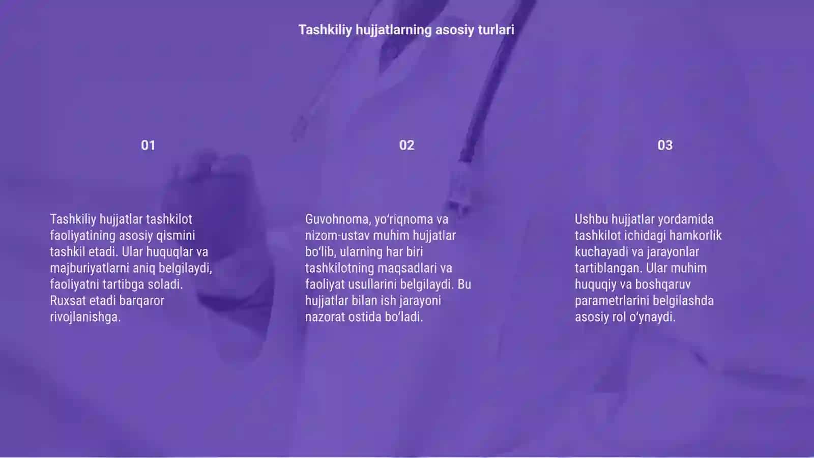 Tashkiliy hujjatlar 3
