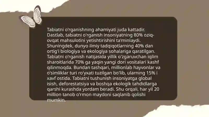 Tabiat nima uchun o'rganiladi 3