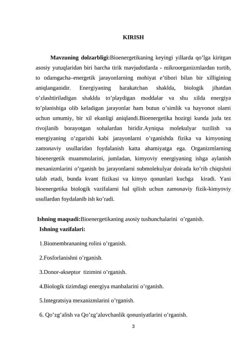 BIOENERGETIKA TUSHUNCHASI 3
