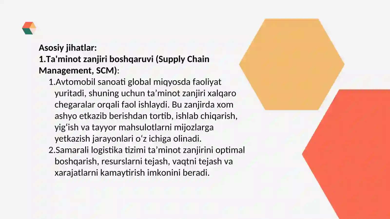 Avtomobil ishlab chiqarish logistikasi 3