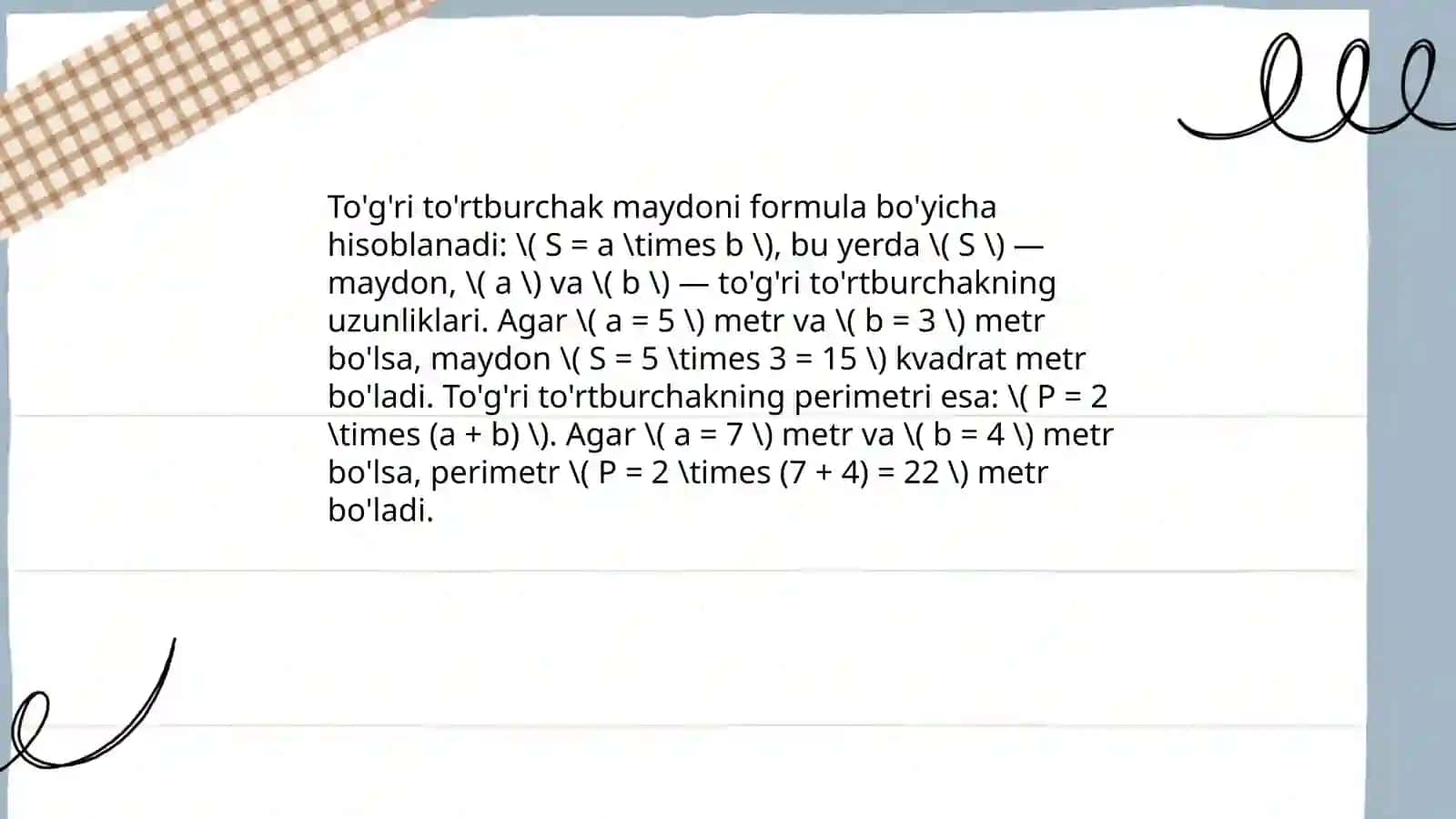 Geometrik figuralarning maydonlari 3