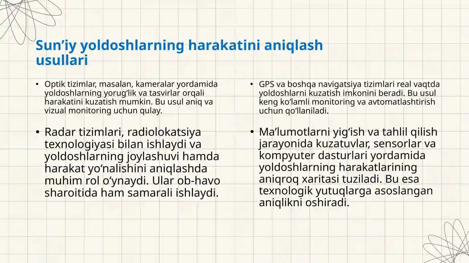 Sun’iy yoldoshlarning yer sirtiga nisbatan harakati 3