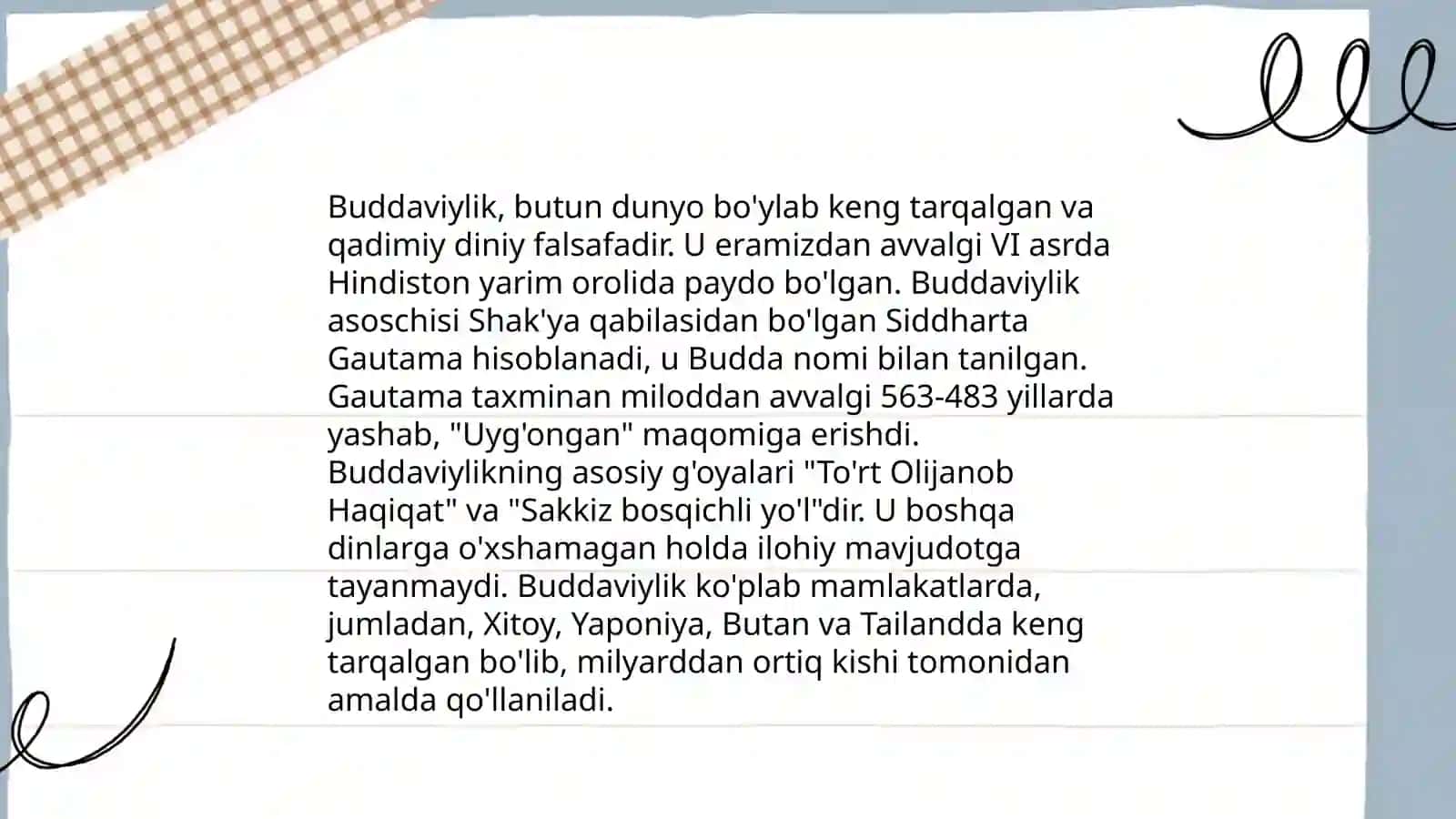 Buddaviylikning kelib chiqishi 3